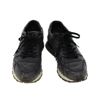 Photo of Louis Vuitton Exotic Leather Sneakers 6 Black
