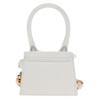 Photo of Jacquemus Mini Leather Handbag White Gold