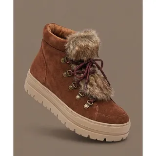 Photo of Women’s brown suede-style hiker
boots