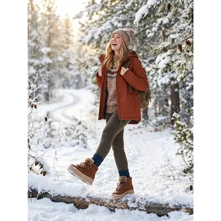 Photo of Women’s brown suede-style hiker
boots