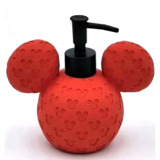 Photo of NWT Disney HOME Mickey Mouse Red Embossed Mickeys soap pump dispenser