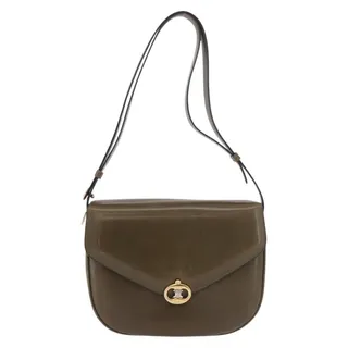 Photo of Celine Luggage Shoulder Bag Green Drummed