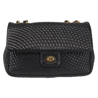 Photo of Bally Leather Chain Shoulder Bag Black