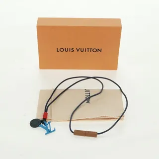 Photo of Louis Vuitton Metal Collier Charms On The Go Necklace Enamel Blue
