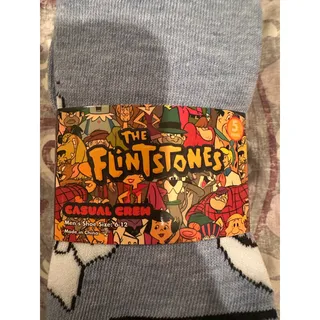 Photo of NWT Warner Bros Flintstones Men’s Casual Crew Socks 5 pack Sz 6-12 