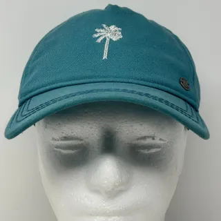 Photo of ROXY Womens Hat Baseball Cap Palm Tree Surfer Surfing Snowboarding Snapback Blue