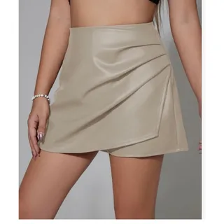 Photo of Milumia faux leather mini skirt/nude