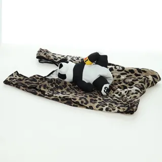 Photo of Dolce & Gabbana x Jujutsu Kaisen Leopard Pattern Eco Panda Handbag Black