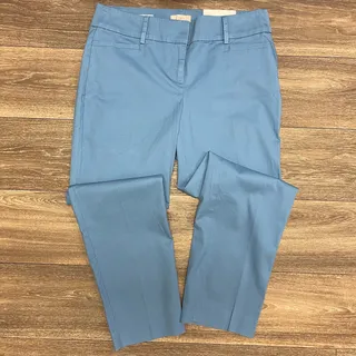 Photo of LOFT Original Blue Ankle Trouser Pants Size 4 NWT