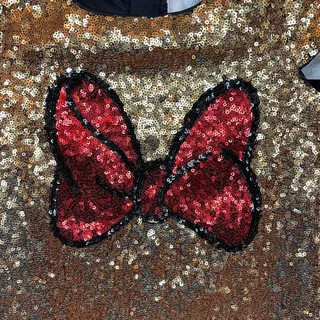 Photo of Disney Minnie Mouse Gold Sequin Dress Girls Size 4