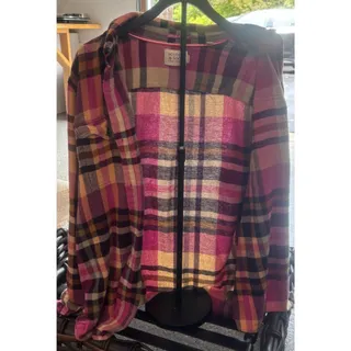 Photo of Scotch & Soda Amsterdam Men's Regular Plaid Flannel Button Up Shirt Pink M