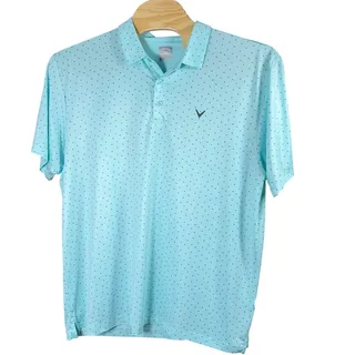 Photo of Callaway Polo Golf Shirt Men Size 2XL Blue Short Sleeve Performance Opti-Dri