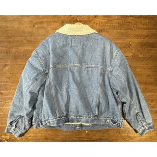 Photo of Levi’s Sherpa Trucker Jacket 3X Denim Button Front Fleece Lined Blue