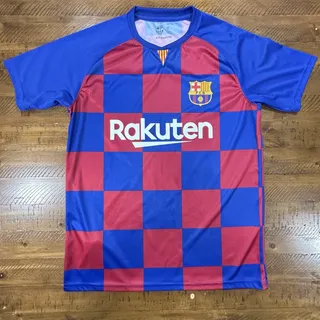 Photo of FC Barcelona Lionel Messi Home Jersey Mens Small Checker Original FCB