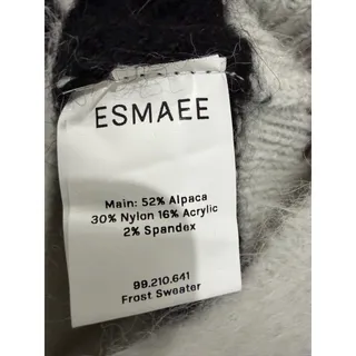 Photo of ESMAEE Frost Striped Crewneck Sweater Alpaca Blend S 4 6