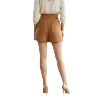 Photo of Danielle Bernstein Pinstriped Pocket Shorts, SUS8