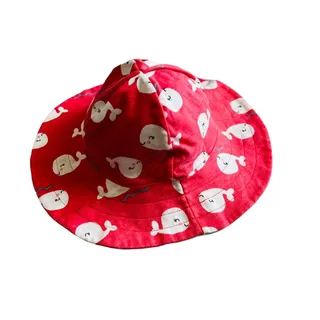 Photo of Reversible Pink Blue Striped Toddler Girl's Bucket Summer Hat OS