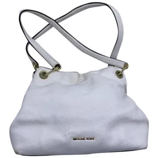 Photo of michael kors white leather shoulder bag