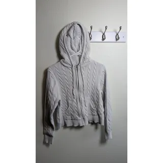 Photo of Orange Kiss Women's Knit Zip Sweater Size XL