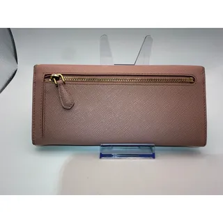 Photo of Prada Saffiano Metal Long Wallet – Orchidea Pink | With Authentication Card
