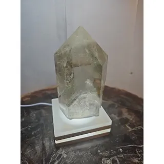 Photo of Green Ghost Phantom Quartz Crystal Obelisk — 2.7 lbs, Madagascar
