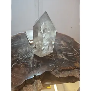 Photo of Green Ghost Phantom Quartz Crystal Obelisk — 2.7 lbs, Madagascar