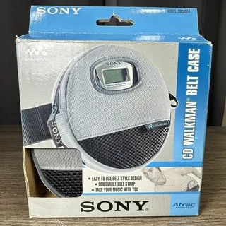 Photo of NOS Sony Atrac CD Walkman Belt Case Model CDCASE4 OPEN BOX