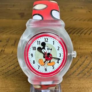 Photo of Vintage Red Mickey Mouse Disney Sports Watch for Women New Battery