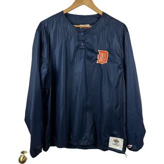 Photo of Vintage Detroit Tigers Authentic Diamond Swingster Embroidered Pullover Sz L