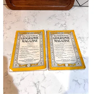 Photo of The National Geographic Magazine January 1932 & 1948 ephemera history nostalgia