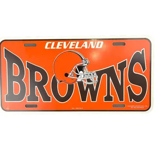 Photo of NFL Cleveland Browns 1998 Car License Plate Browns Football Fan Decal (Plastic)