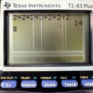 Photo of Texas Instruments TI-83Plus Graphing Calculator Screen - Problem For Parts Only