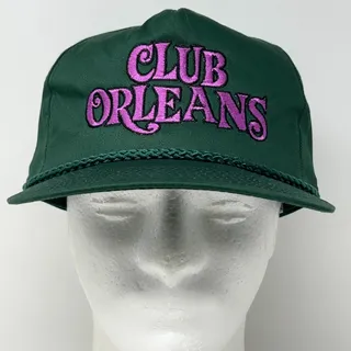 Photo of Vintage 90s Club Orleans Casino Las Vegas Hat Baseball Cap Hotel Snapback Green