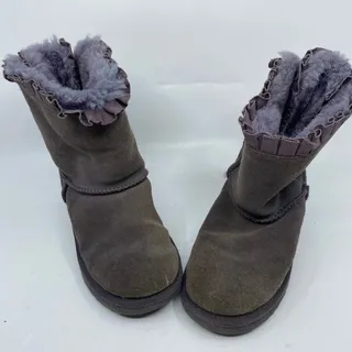 Photo of UGG Australia Gray/Purple Ruffled Boots Size 2
