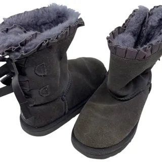 Photo of UGG Australia Gray/Purple Ruffled Boots Size 2