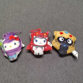 Photo of Sanrio Yu Gi Oh Hello Kitty Plush Charm Set 3pc Crossover