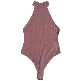 Photo of Lululemon Wundermost Nulu Mockneck Bodysuit Small Nude Pink Soft Layer Neutral