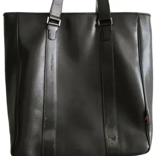 Photo of Salvatore Ferragamo Unisex Brown Leather Tote