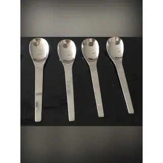 Photo of Dalia Made In Spain Midcentury ModernPicasso Pattern Stainless Spoons Set of 6