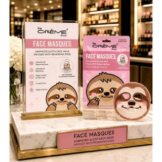 Photo of The Creme Shop Slow Down Skin Sloth Face Masks (Set of 2)
