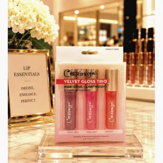 Photo of Max Makeup Cherimoya Jelly Trio High Shine Strawberry-flavored Lip Gloss
