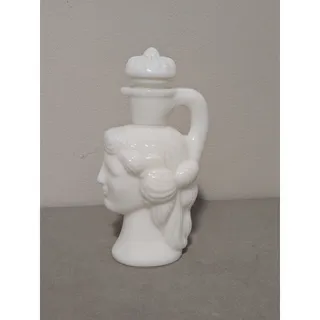Photo of Vintage Avon Grecian Pitcher White Milk Glass Decanter Bottle with Stopper 1972