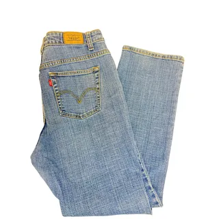 Photo of Levi's 505 Straight Leg Jeans Sz 16 Med Wash