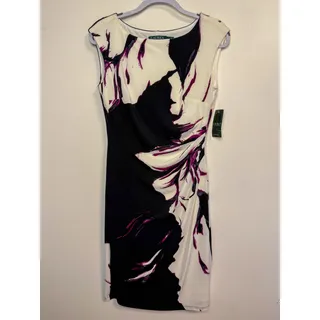 Photo of NWT LAUREN Ralph Lauren Floral Sheath Dress Sz 8