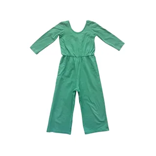 Photo of Alice + Ames Green Denim Stripe Jumpsuit Size 6