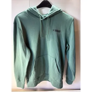 Photo of Hurley Hoodie Men Medium Forest Green Logo Pullover EUC