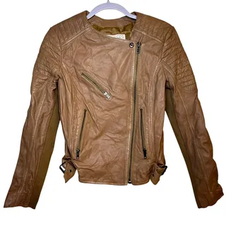 Photo of Treasure & Bond Nordstrom Leather Moto Jacket Sz S