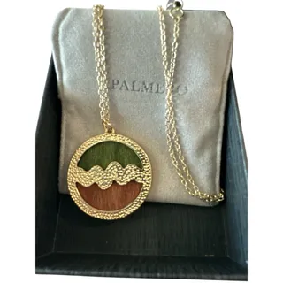 Photo of PALMERO Libi Necklace Olive & Brown Originally $200+ Retail Gift NEW