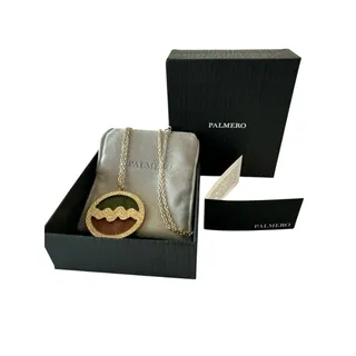 Photo of PALMERO Libi Necklace Olive & Brown Originally $200+ Retail Gift NEW