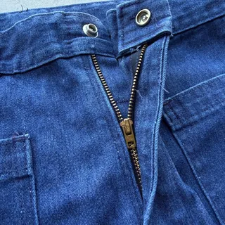 Photo of Vintage 70s - 80s Seafarer US Navy Bell Bottom Dungarees Denim Flares 30